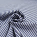 Luxury 100/2 BCI Cotton Pinstripes Poplin - 10 designs available - classic blue-Fabric-FabricSight