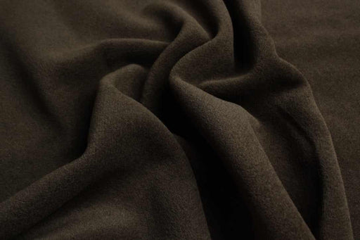 Luxury Alpaca & Virgin Wool Coating – Khaki Green – Designer Deadstock-Fabric-FabricSight