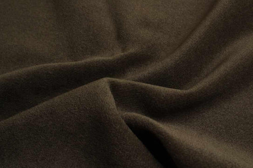 Luxury Alpaca & Virgin Wool Coating – Khaki Green – Designer Deadstock-Fabric-FabricSight
