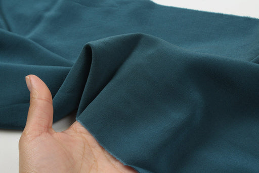 Luxury Silk Crepe de Chine - Light-Weight - Petrol Blue-Fabric-FabricSight