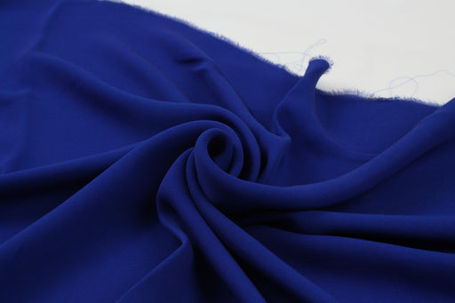 Luxury Silk Viscose Crepe - Electric Blue-Fabric-FabricSight