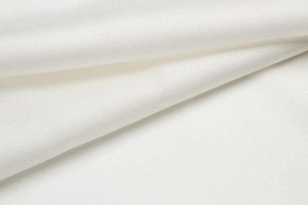 swatch-Luxury Stretch Silk Twill – Loro Piana Deadstock – Lightweight & Fluid-Fabric-FabricSight