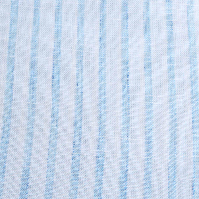 swatch-Yarn Dyed Melange Linen Stripes-Fabric-FabricSight