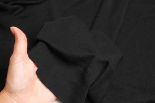 swatch-Merino Wool 1x1 Rib Jersey – Extra Fine Merino – 6 Colors Available-Fabric-FabricSight