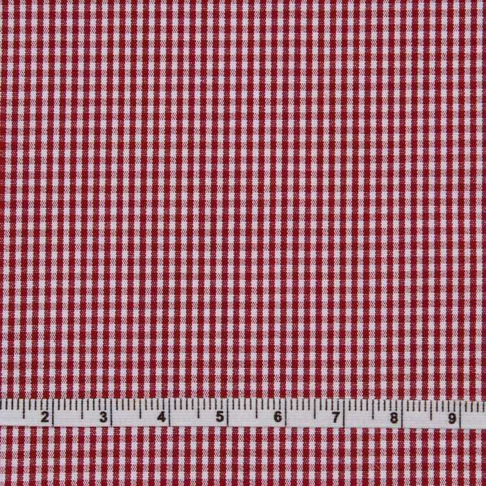 Micro-Vichy Poplin - BCI Cotton - 5 colors stock service-Fabric-FabricSight