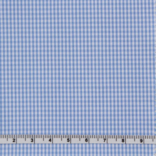 Micro-Vichy Poplin - BCI Cotton - 5 colors stock service-Fabric-FabricSight