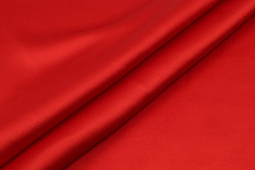 Mid-Weight Acetate Viscose Satin - Red-Fabric-FabricSight