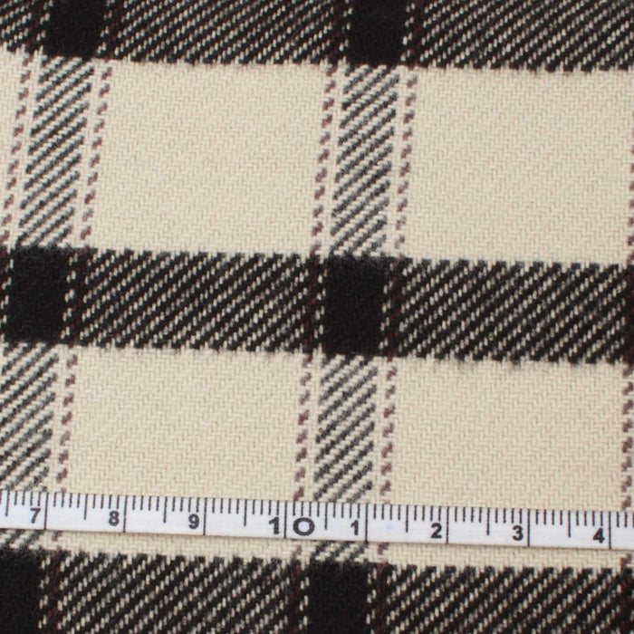 Mid-Weight Cotton Flannel Checks for Over-Shirts and Bottoms-Fabric-FabricSight