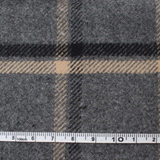 Mid-Weight Cotton Flannel Checks for Over-Shirts and Bottoms-Fabric-FabricSight