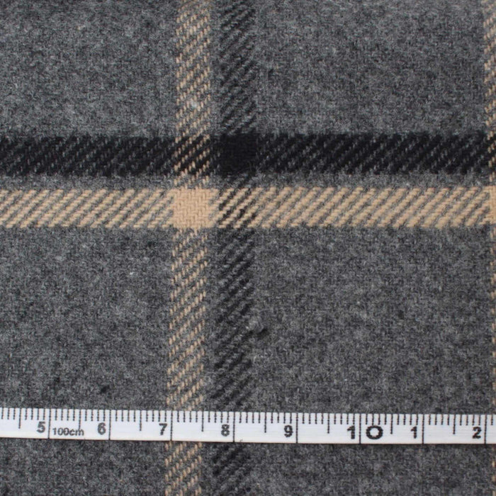 Mid-Weight Cotton Flannel Checks for Over-Shirts and Bottoms-Fabric-FabricSight