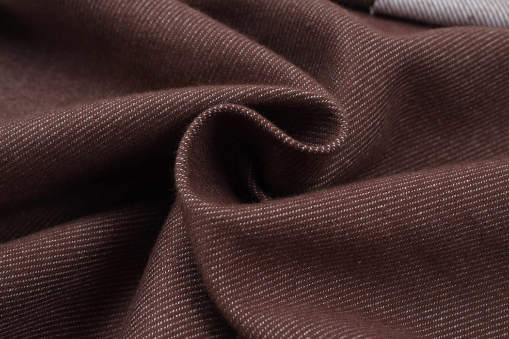 Mid-Weight Cotton Flannel Twill for Over-Shirts-Fabric-FabricSight