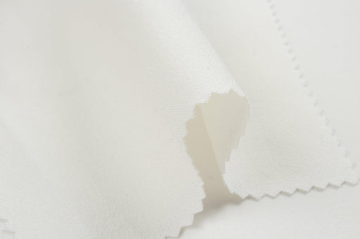 Mid-Weight Crêpe Effect Fabric - Viscose Blend - White-Fabric-FabricSight