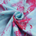 Mid-Weight Viscose Knit - Blue and Pink Marble Print-Fabric-FabricSight