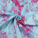 Mid-Weight Viscose Knit - Blue and Pink Marble Print-Fabric-FabricSight