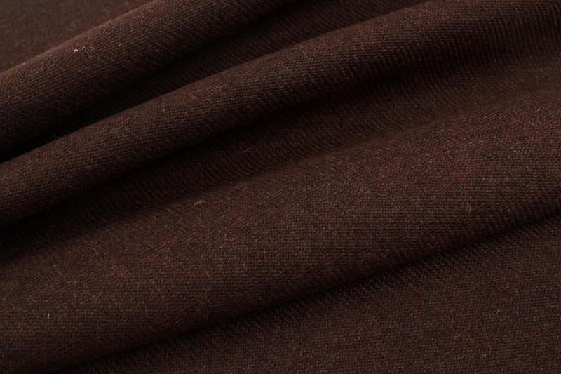 Mid-weight Certified Recycled Wool - Brown-Fabric-FabricSight