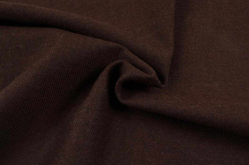 Mid-weight Certified Recycled Wool - Brown-Fabric-FabricSight