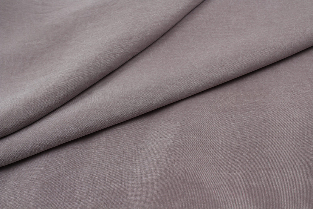 Mid-weight Vegan Silk - Grey Cupro-Fabric-FabricSight