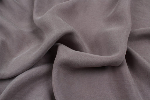 Mid-weight Vegan Silk - Grey Cupro-Fabric-FabricSight
