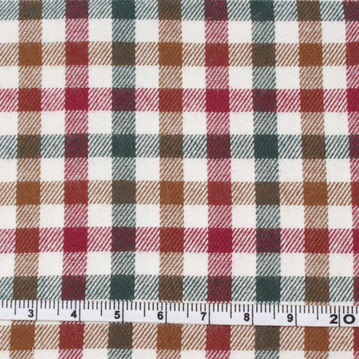 Muticolor Checks Cotton Flannel - 4 Variants Available-Fabric-FabricSight