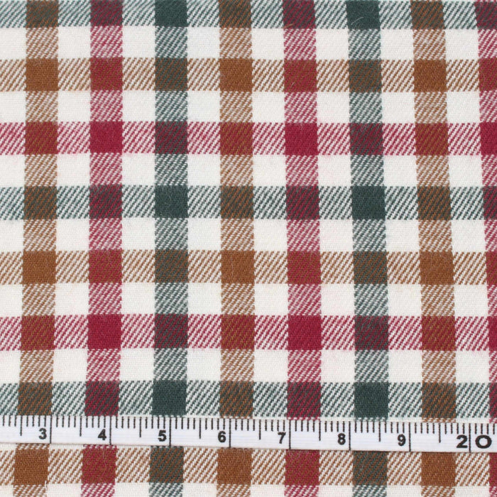 Muticolor Checks Cotton Flannel - 4 Variants Available-Fabric-FabricSight