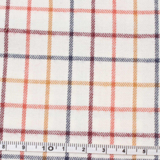 Muticolor Checks Cotton Flannel - 4 Variants Available-Fabric-FabricSight