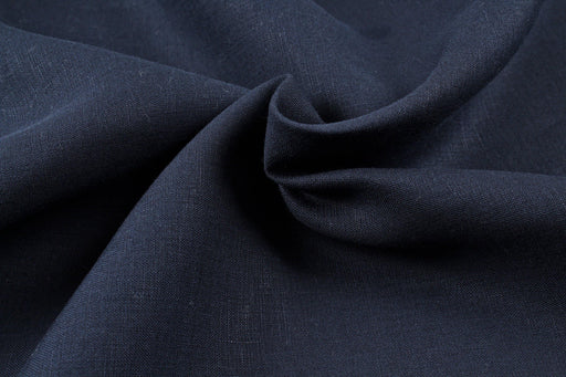 Natural Hemp for Jackets and Bottoms - Navy (1.40 Mts Remnant)-Remnant-FabricSight