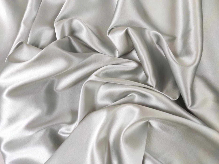Natural Silk Satin with Elastane - 15 Colors Available-Fabric-FabricSight