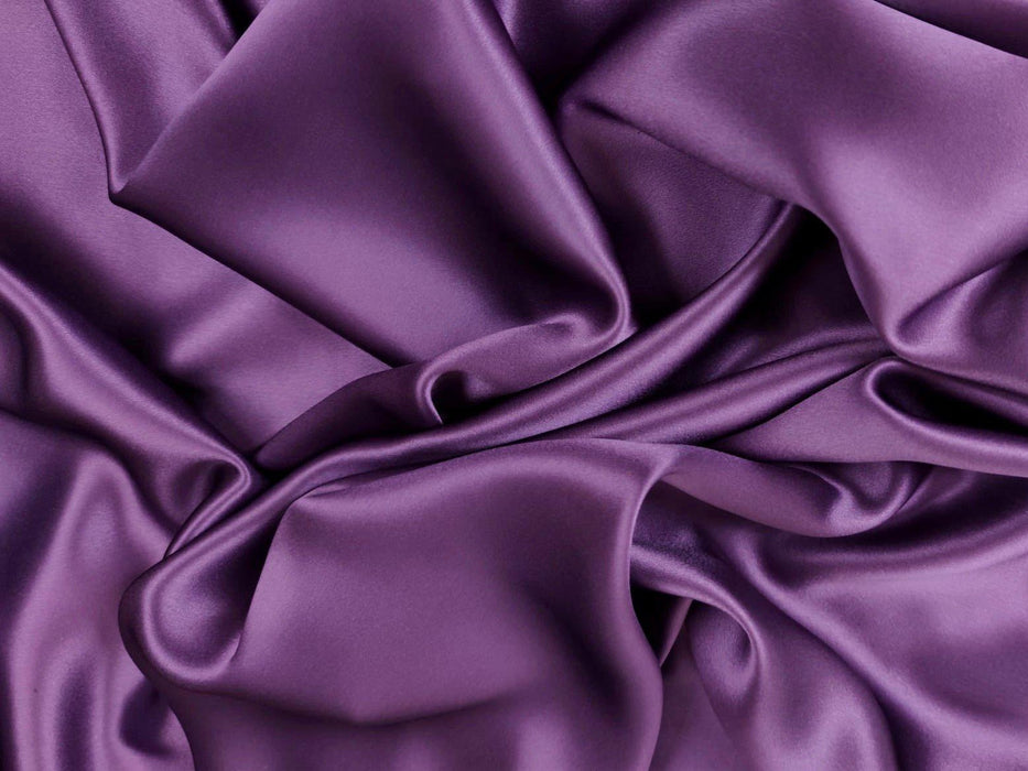 Natural Silk Satin with Elastane - 15 Colors Available-Fabric-FabricSight