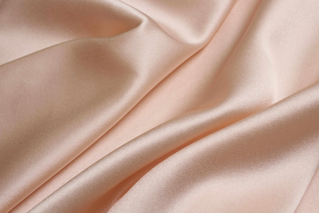 Natural Silk Satin with Elastane - 15 Colors Available-Fabric-FabricSight