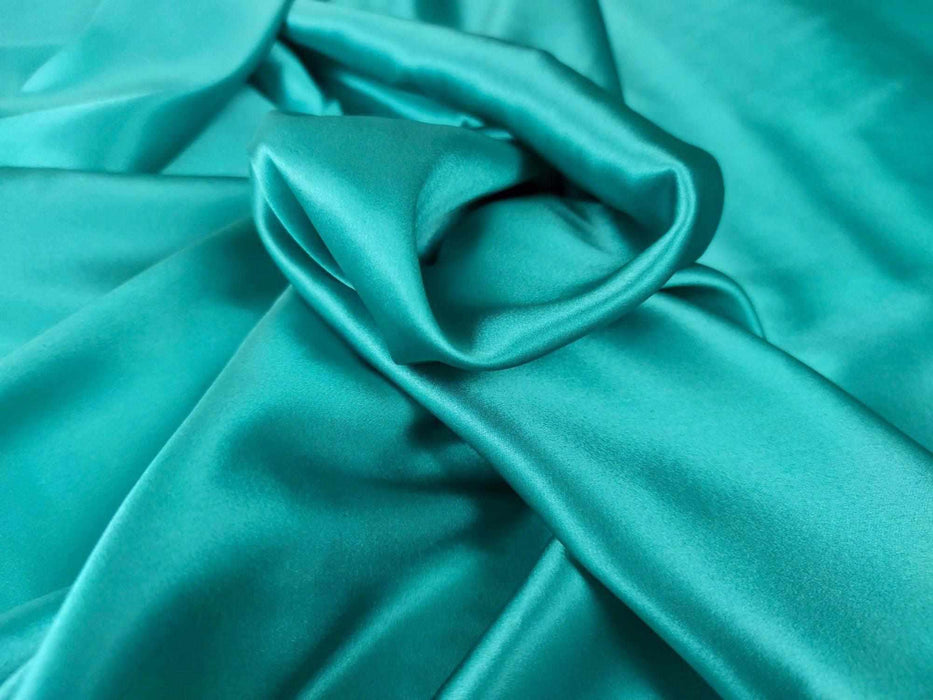 Natural Silk Satin with Elastane - 15 Colors Available-Fabric-FabricSight