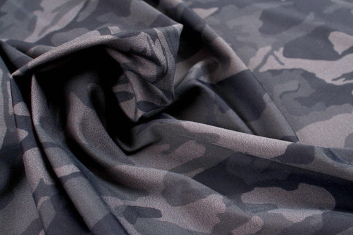 Nylon Spandex for Activewear - Camo print - Shiny-Fabric-FabricSight