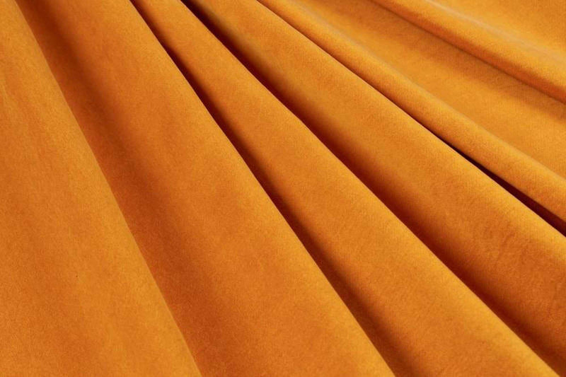 OFFER: - Cupro Viscose Blend Twill, Vegan Certified - Orange Pepper - 8 meters-Surplus-FabricSight