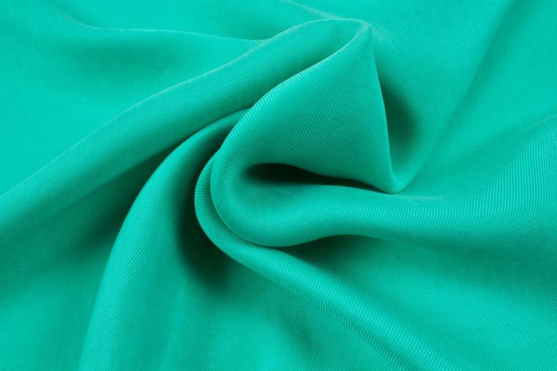 OFFER: Vegan Cupro Soft Twill, Vegan certified - Turquoise - 2 meters-Remnant-FabricSight