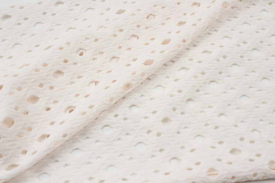 Openwork Knitted Jacquard for Swimwear-Fabric-FabricSight