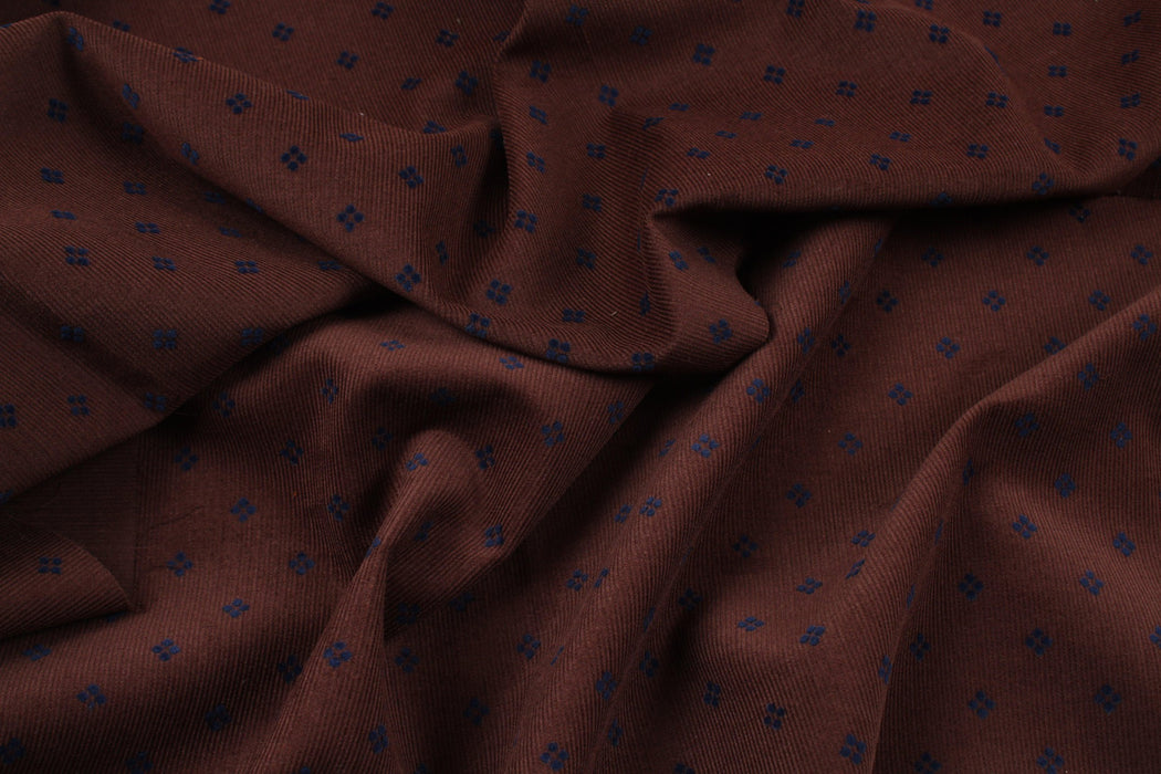 Organic Cotton Baby Corduroy - Flock Print-Fabric-FabricSight