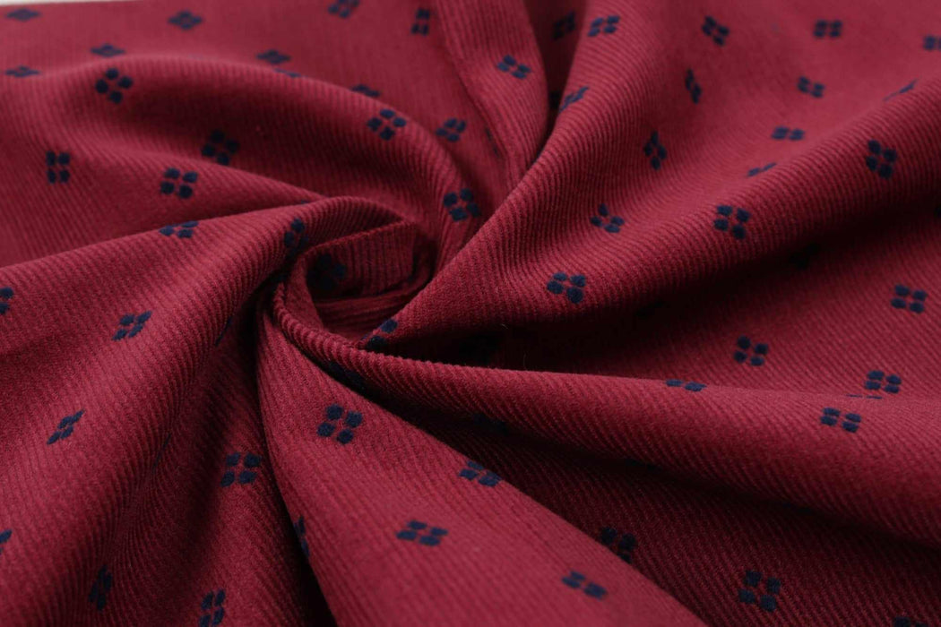 Organic Cotton Baby Corduroy - Flock Print-Fabric-FabricSight