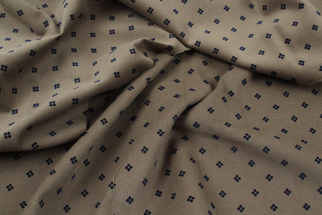 Organic Cotton Baby Corduroy - Flock Print-Fabric-FabricSight