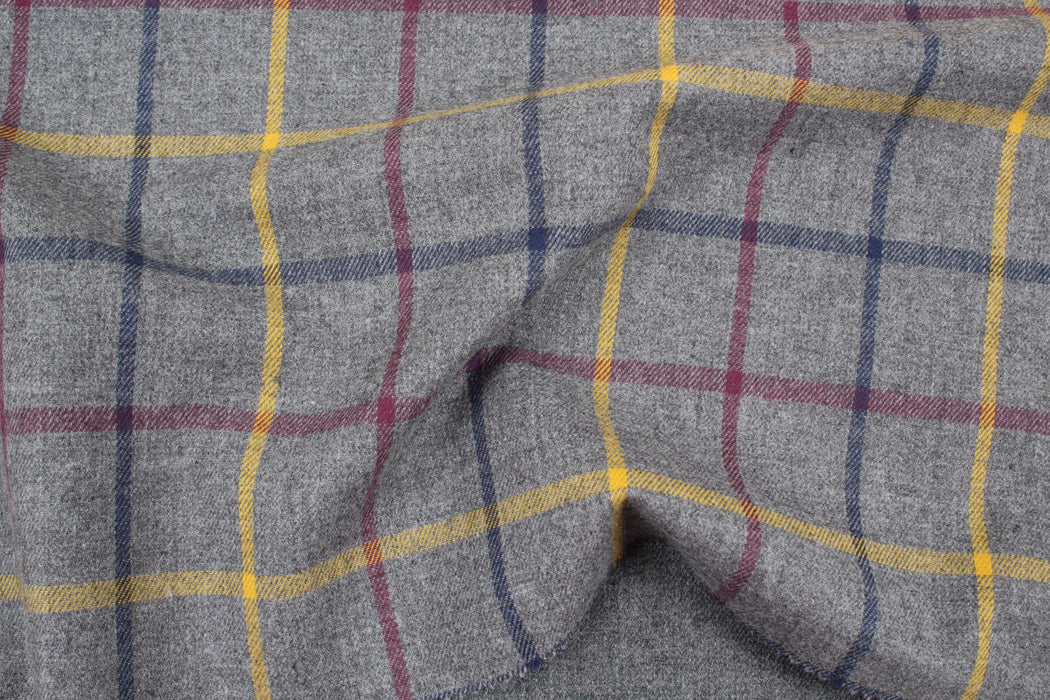 Organic Cotton Brushed Flannel for Shirts - Checks-Fabric-FabricSight