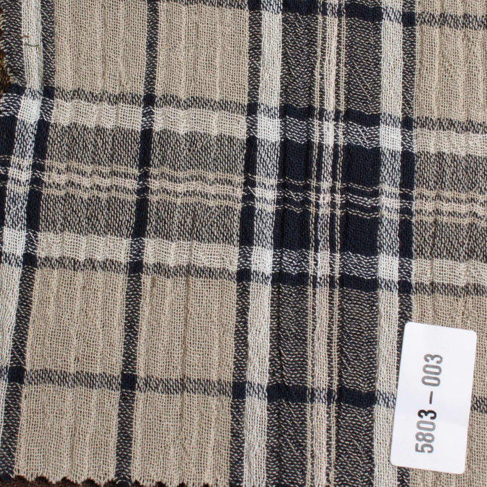 Organic Cotton Double Gauze – Checks-Fabric-FabricSight