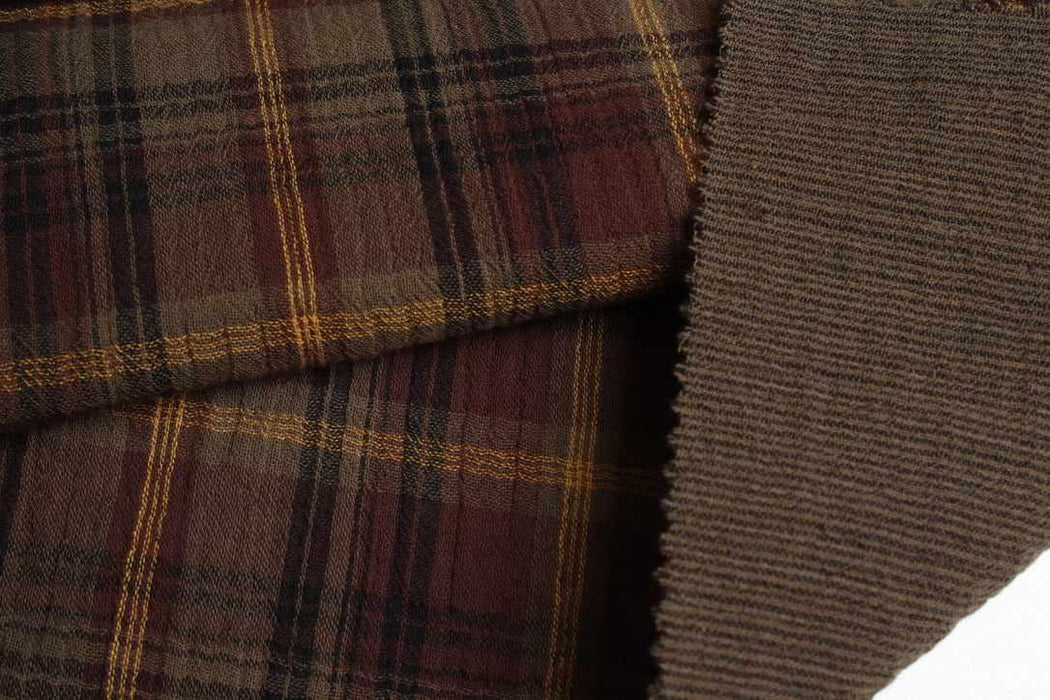 Organic Cotton Double Gauze – Checks-Fabric-FabricSight