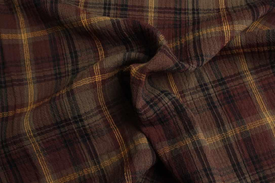 Organic Cotton Double Gauze – Checks-Fabric-FabricSight