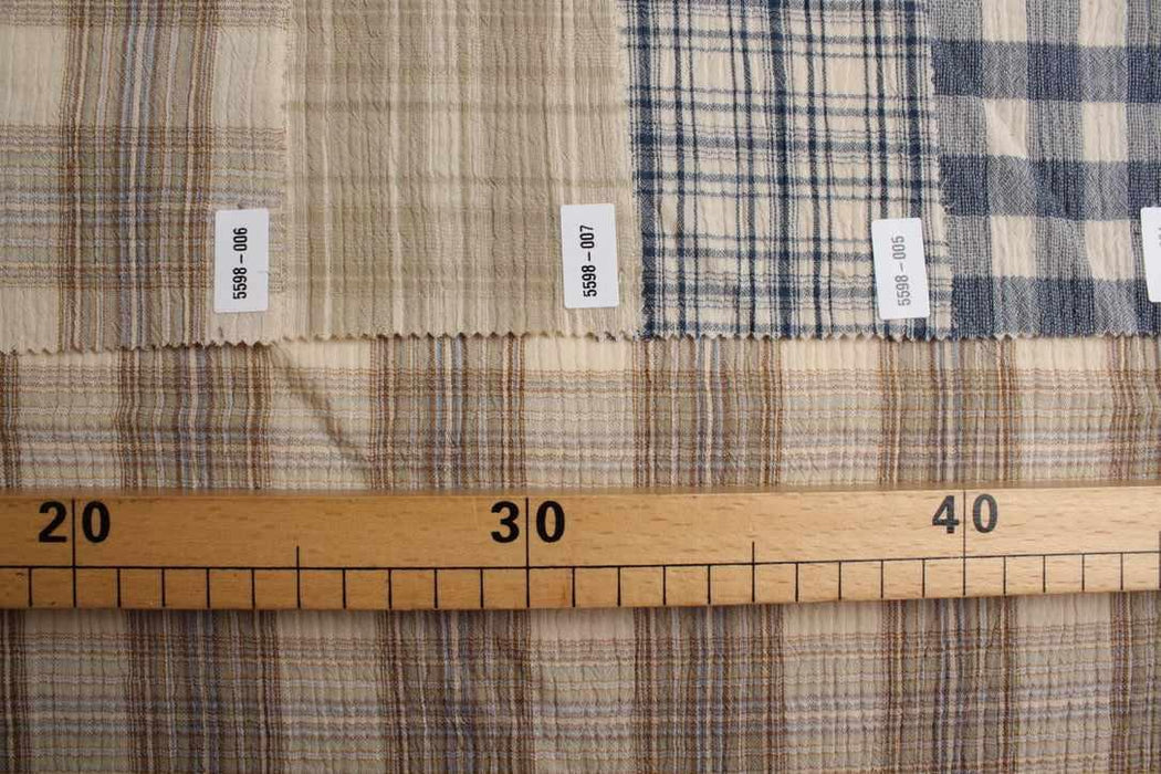 Organic Cotton Double Gauze – Checks Variety-Fabric-FabricSight