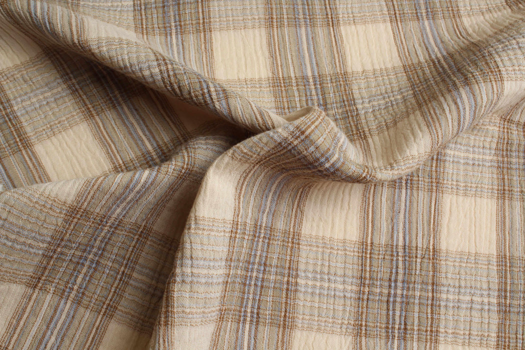 Organic Cotton Double Gauze – Checks Variety-Fabric-FabricSight