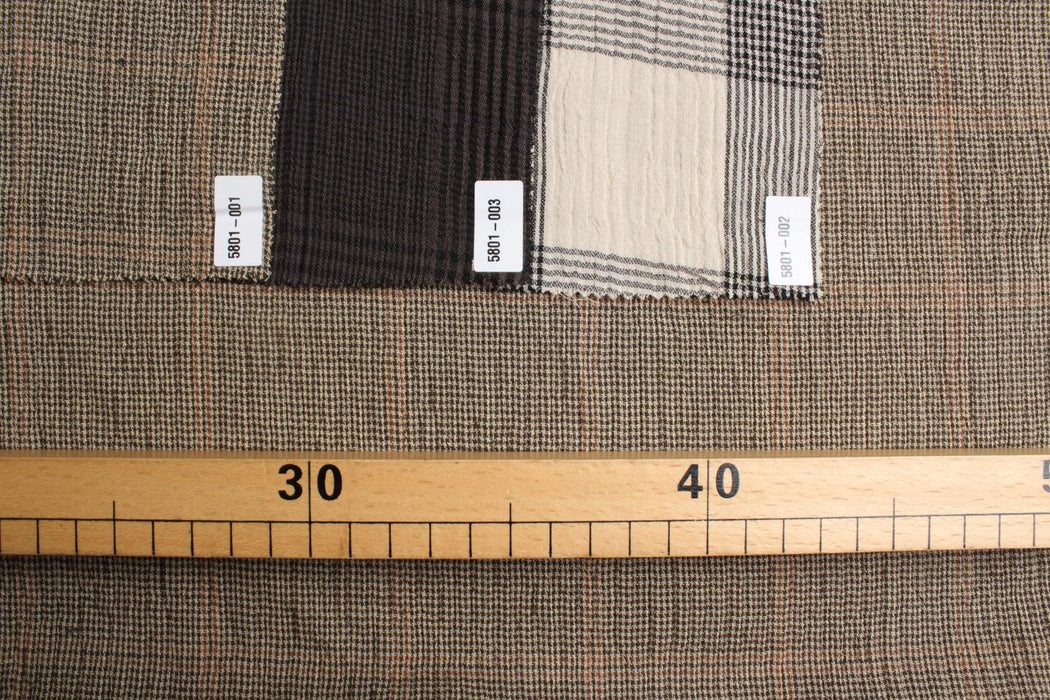 Organic Cotton Double Gauze – Checks & Windowpane-Fabric-FabricSight