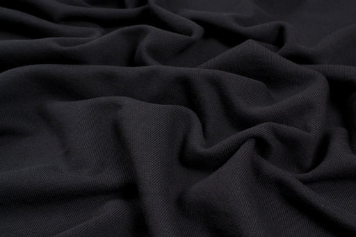 Organic Cotton Fleece, Soft touch - Black-Fabric-FabricSight