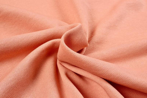 Organic Cotton Fleece, Soft touch - Coral-Fabric-FabricSight