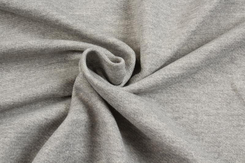 Organic Cotton Fleece, Soft touch - Light Grey-Fabric-FabricSight