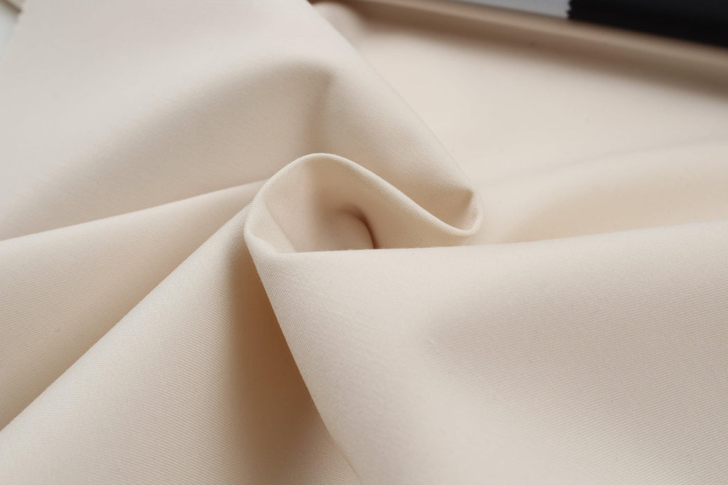 Organic Cotton Light Gabardine Twill - Beige - Remnant-Remnant-FabricSight