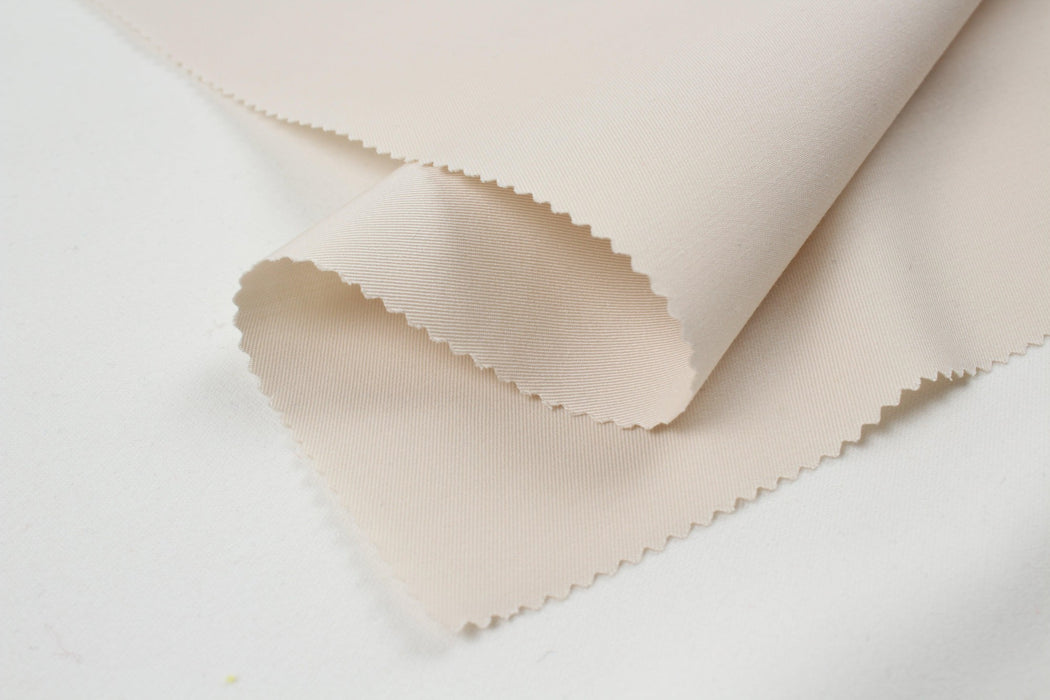 Organic Cotton Light Gabardine Twill - Beige - Remnant-Remnant-FabricSight
