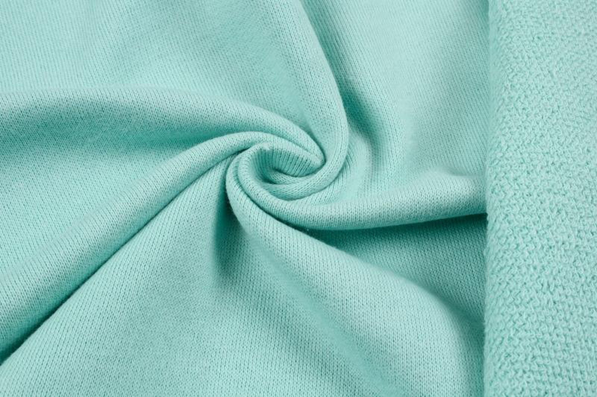 Organic Cotton Loopback Fleece - Mint green - EXTRA WIDE — Fabric Sight